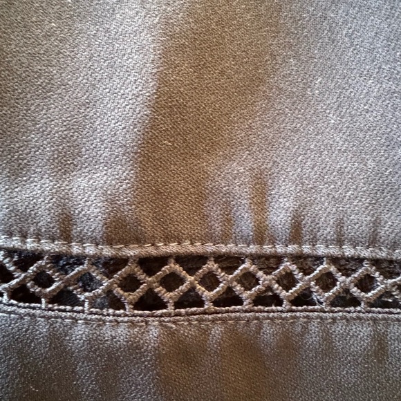 RO & DE blouse statement sleeves black top XS - Picture 7 of 9